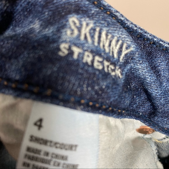 AEO Women’s Stretch Skinny Blue Jeans Size 4S - Picture 7 of 8